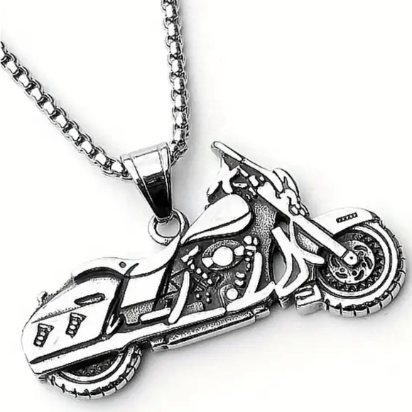 Men's Stainless Steel Pendant Necklace - Picture 6 of 6